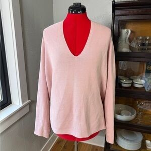 Uniqlo Pink V-Neck Sweater